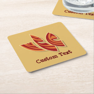 Afrikanische Masken Rechteckiger Pappuntersetzer