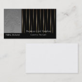 Afrikanische Maskenbildhauerei des Goldenen Museum Visitenkarte (Vorne/Hinten)