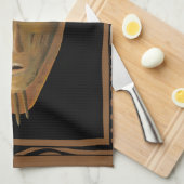 Afrikanische Maskenmalerei von Chariklia Zarris Handtuch (Viertel Falte)