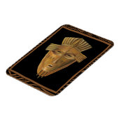 Afrikanische Maskenmalerei von Chariklia Zarris Magnet (Linke Seite)