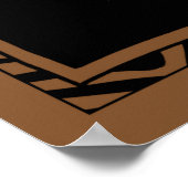 Afrikanische Maskenmalerei von Chariklia Zarris Poster (Ecke)