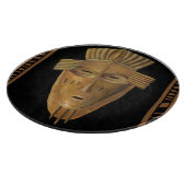 Afrikanische Maskenmalerei von Chariklia Zarris Schneidebrett (Ecke)