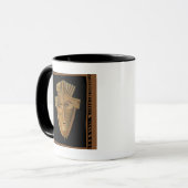 Afrikanische Maskenmalerei von Chariklia Zarris Tasse (Vorderseite Links)