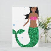 afrikanische Meerjungfrau Briefpapier (Stehend Vorderseite)