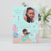 Afrikanische Meerjungfrau-erste Einladung (Stehend Vorderseite)