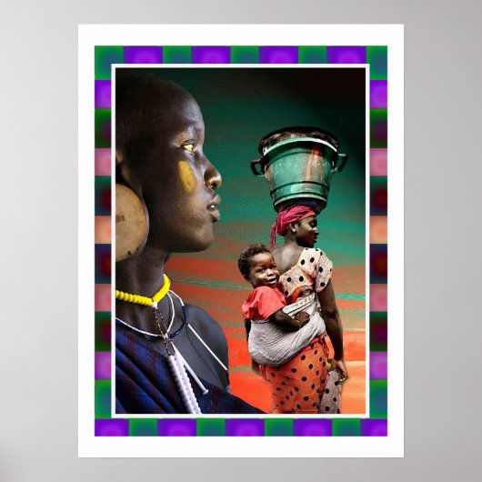 Afrikanische Migration. Poster (Vorne)