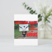 afrikanische Mod Postkarte (Stehend Vorderseite)