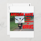 afrikanische Mod Postkarte (Vorne/Hinten)