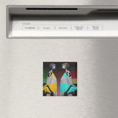 Afrikanische Mode Magnet (In Situ (Geschirrspüler))
