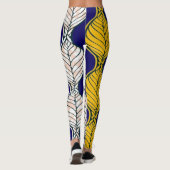afrikanische Mode Nahtloses Muster Leggings (Rückseite)