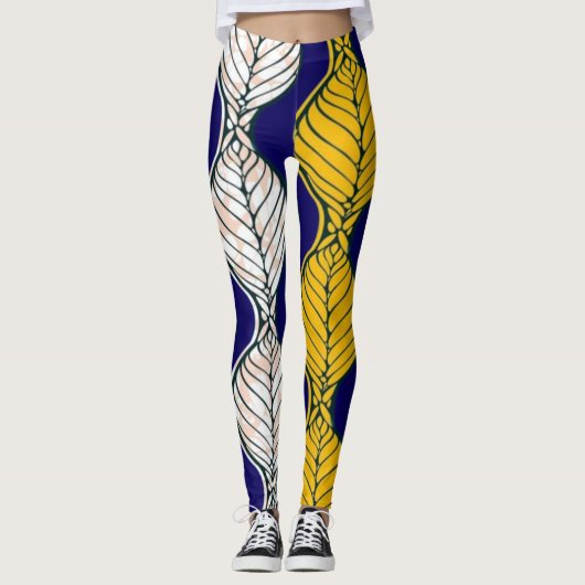 afrikanische Mode Nahtloses Muster Leggings (Vorderseite)