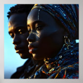 Afrikanische Modekunst Poster (Vorne)