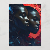 Afrikanische Modekunst Postkarte (Vorderseite)