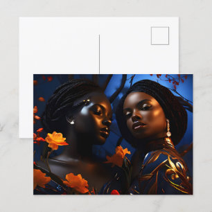Afrikanische Modekunst Postkarte