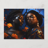 Afrikanische Modekunst Postkarte (Vorderseite)