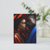 Afrikanische Modekunst Postkarte (Stehend Vorderseite)