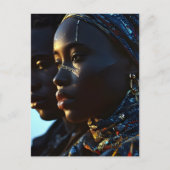 Afrikanische Modekunst Postkarte (Vorderseite)