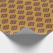 Afrikanische moderne Mudtuch-Printwerbung Geschenkpapier (Ecke)