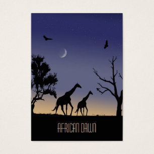 Afrikanische Morgendämmerung - Giraffen