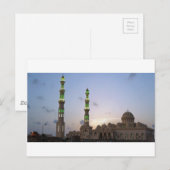 afrikanische Moschee Postkarte (Vorne/Hinten)