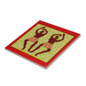 Afrikanische Motiv-Keramik-Fliesen Fliese (Seite)