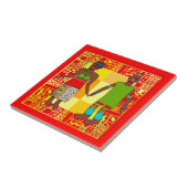 Afrikanische Motiv-Keramik-Fliesen Fliese (Seite)