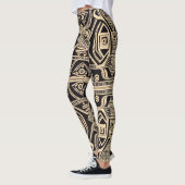Afrikanische Mud Cloth Pattern Leggings (Links)