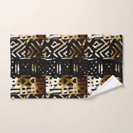 afrikanische Mud Cloud Print Badhandtuch Set (Handtuch)
