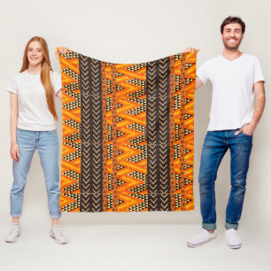 afrikanische Mud Cloud Print Fleecedecke