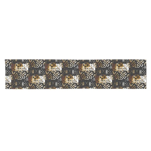 afrikanische Mud Cloud Print Kurzer Tischläufer (Horizontal)