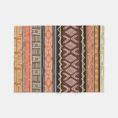 Afrikanische Muster-Mischung Fleecedecke (Vorderseite (Horizontal))