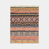 Afrikanische Muster-Mischung Fleecedecke (Vorderseite)