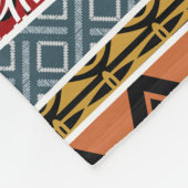 Afrikanische Muster-Mischung Fleecedecke (Ecke)