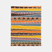 Afrikanische Muster-Mischung Fleecedecke (Vorderseite)