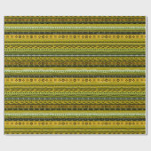Afrikanische Muster-Mischung Geschenkpapier (Flach)