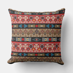 Afrikanische Muster, orientalische Muster Wurfkiss Kissen