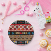 afrikanische Muster, orientalisches Muster Kissen Pappteller (Party)