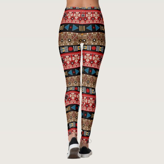 Afrikanische Muster, orientalisches Muster Leggings (Rückseite)