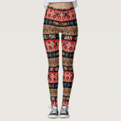 Afrikanische Muster, orientalisches Muster Leggings (Vorderseite)