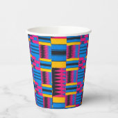 Afrikanische Musterpapierkopien Pappbecher (Links)