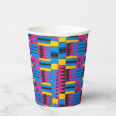Afrikanische Musterpapierkopien Pappbecher (Rechts)