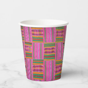 Afrikanische Musterpapierkopien Pappbecher