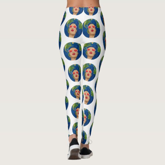 afrikanische Mutter-Erde-Tag-Leggings Leggings (Rückseite)