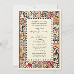 Afrikanische Nachmittagssonne Einladung