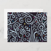 Afrikanische Nachtpostkarte Postkarte (Vorne/Hinten)