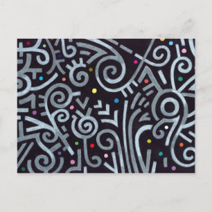 Afrikanische Nachtpostkarte Postkarte