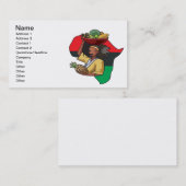 Afrikanische Nahrung Visitenkarte (Vorne/Hinten)