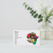 Afrikanische Nahrung Visitenkarte (Stehend Vorderseite)