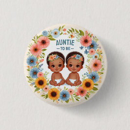 Afrikanische Niedliche Twin Boys Kinderdusche Tant Button