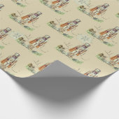 Afrikanische Nutcracker-Schneeflocken Geschenkpapier (Ecke)